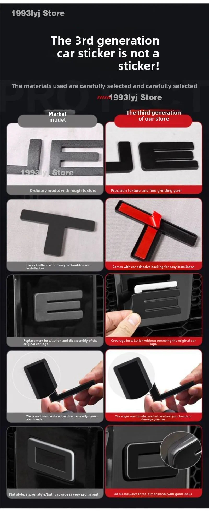 For Chery Jetour Traveller T2 Styling Plastic Rear Emblem Front Grille Badge High-end Decals Auto Exterior Decoration