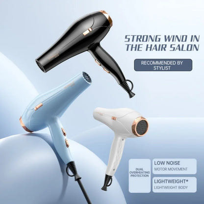 11 Second Fast Dry Hair Dryer With Pure Copper Core, High-Speed Blue Light Negative Ion Hair Care, Home Hair Salon Hair Dryer