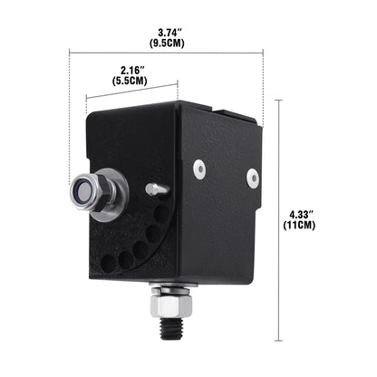 Heavy Duty UHF Radio Folding Bracket Mount Adjustable Fold Down Bull Bar Mount Holder for Car Off-Road SUV Vehicle Accessories