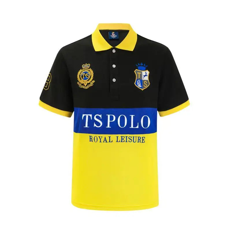 New Oversized Men's Polo Shirt Classic Great Desingers Royal Leisure Button Collar T-shirt Golf Plus Size XS-7XL Male Clothing