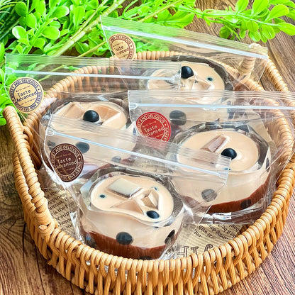 Bubble Milk Tea Taba Squishy, Handmade Creamy Soft Slow Rebound Stress Relief Fidget Toy, Halloween Christmas Party Office Gift