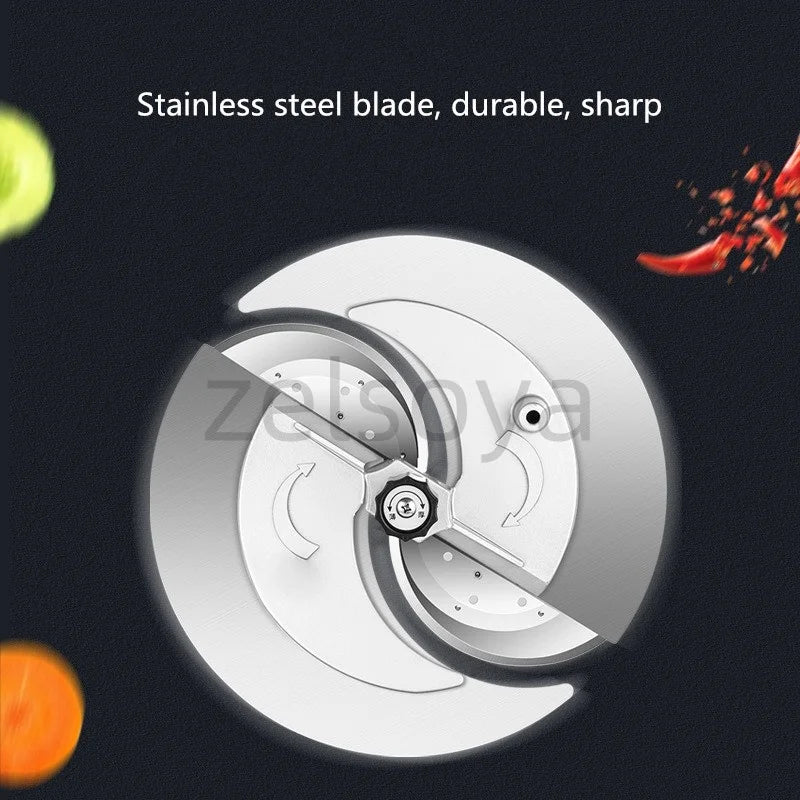 Commercial electric slicer Stainless steel garlic lemon fruit slicer vegetable potato slicer
