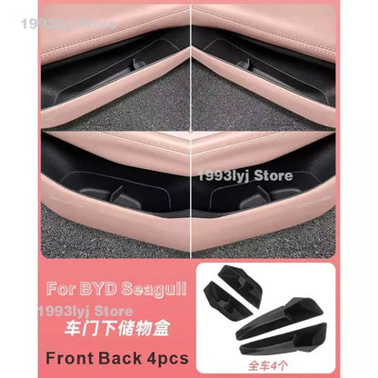For BYD Seagull Car Door Storage Slots pad,Upgraded Accessories Interior Modification Dust-proof pad
