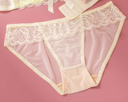 Top Selling Womens Wireless Bra Set French Lace Bow Contrast Color Push Up Thick Padded No Gap Everyday Lingerie For Small Chest