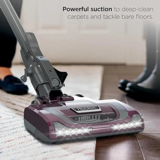 Shark Rocket Pet Plus | Corded Stick Vacuum Cleaner for Carpet, Rugs & Hard Floors | Lightweight Hand Vacuum for Pet Hair | LED