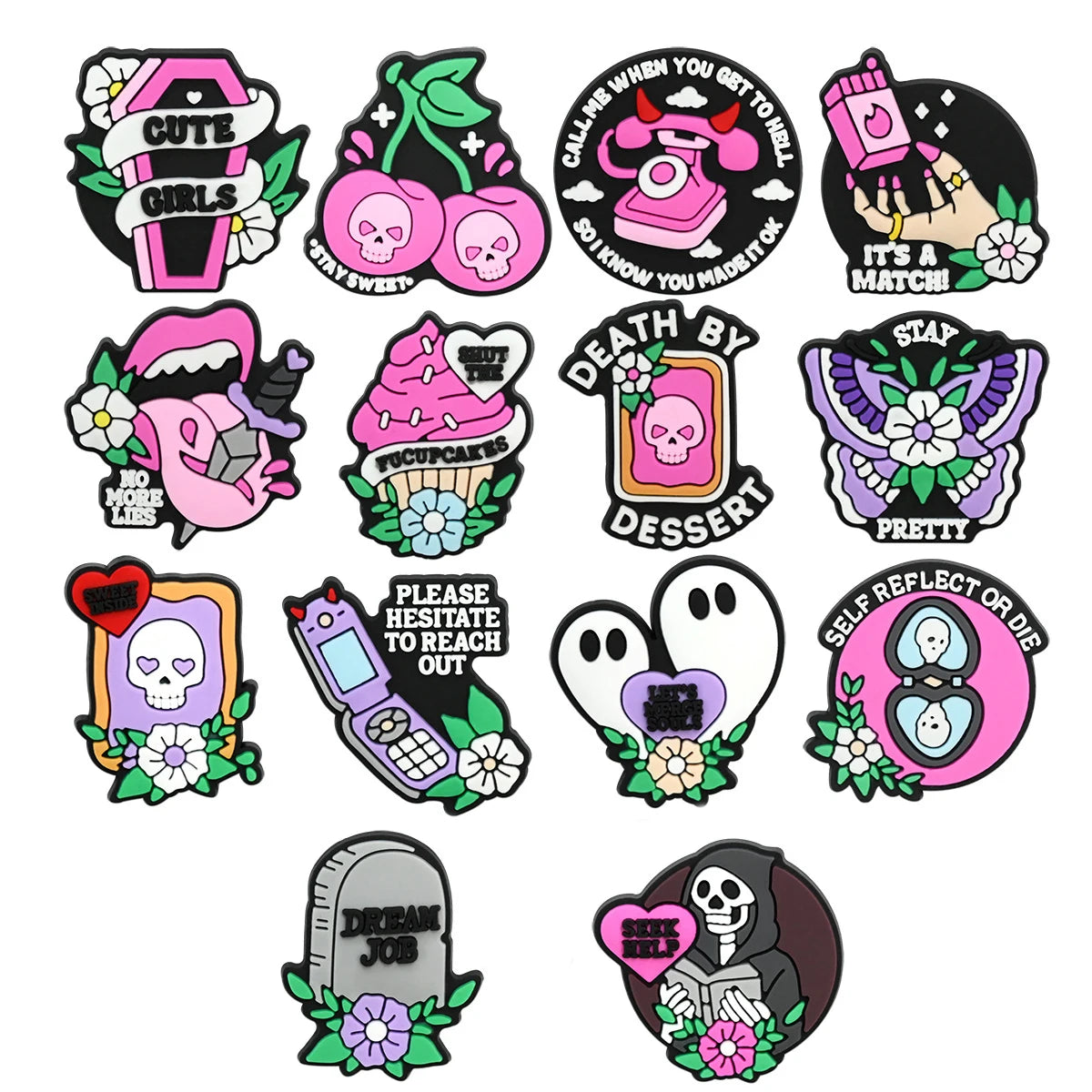 100pcs Mixed Cartoon Halloween Shoe Charms For Clogs Ghost Shoe Decoration Premium Quality Popular Charms Accessories Great Gift