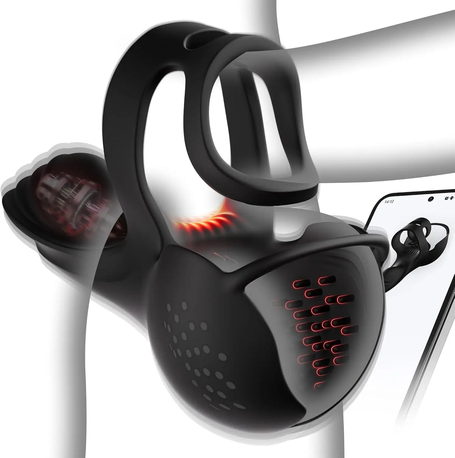 Vibrating Cock Ring Male Sex Toys Penis Ring Vibrator Adult Toys for Men Perineum Stimulator with 9 Vibration Testicle Toys