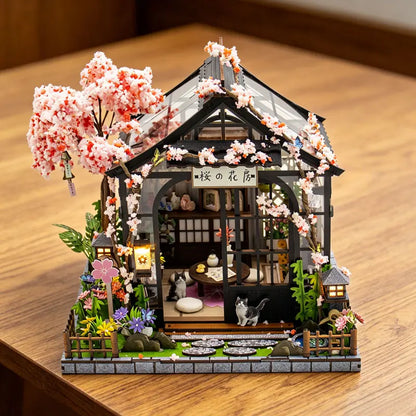 DIY Wooden Miniature Model Kits Wooden Doll House 3D Puzzle Dollhouse With Furniture Light For Friends Birthday Gifts
