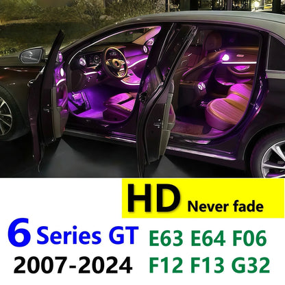 HD 2 For BMW 6 Series GT Led Car Door Projector Welcome Light Accessories G32 E63 E64 F06 F12 F13 630i 640i Coupe 2007-2024 2023