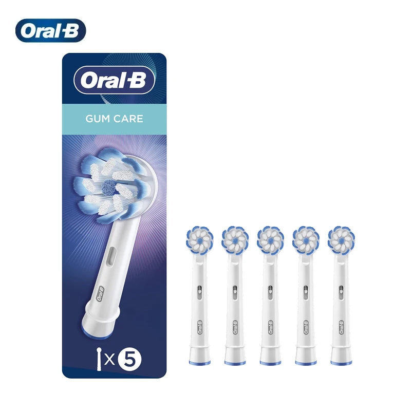 Oral B EB60 Electric Toothbrush Heads UltraThin Bristles Replacement Brush Heads Sensitive Gum Care Cleaning Brush Refills 5pcs