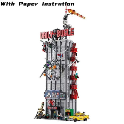 Cheapest The Bugle Building Of Daily Avengers Tower Bricks Building Blocks Dispaly Model Assemble Toy for Home Decor Adult Gifts