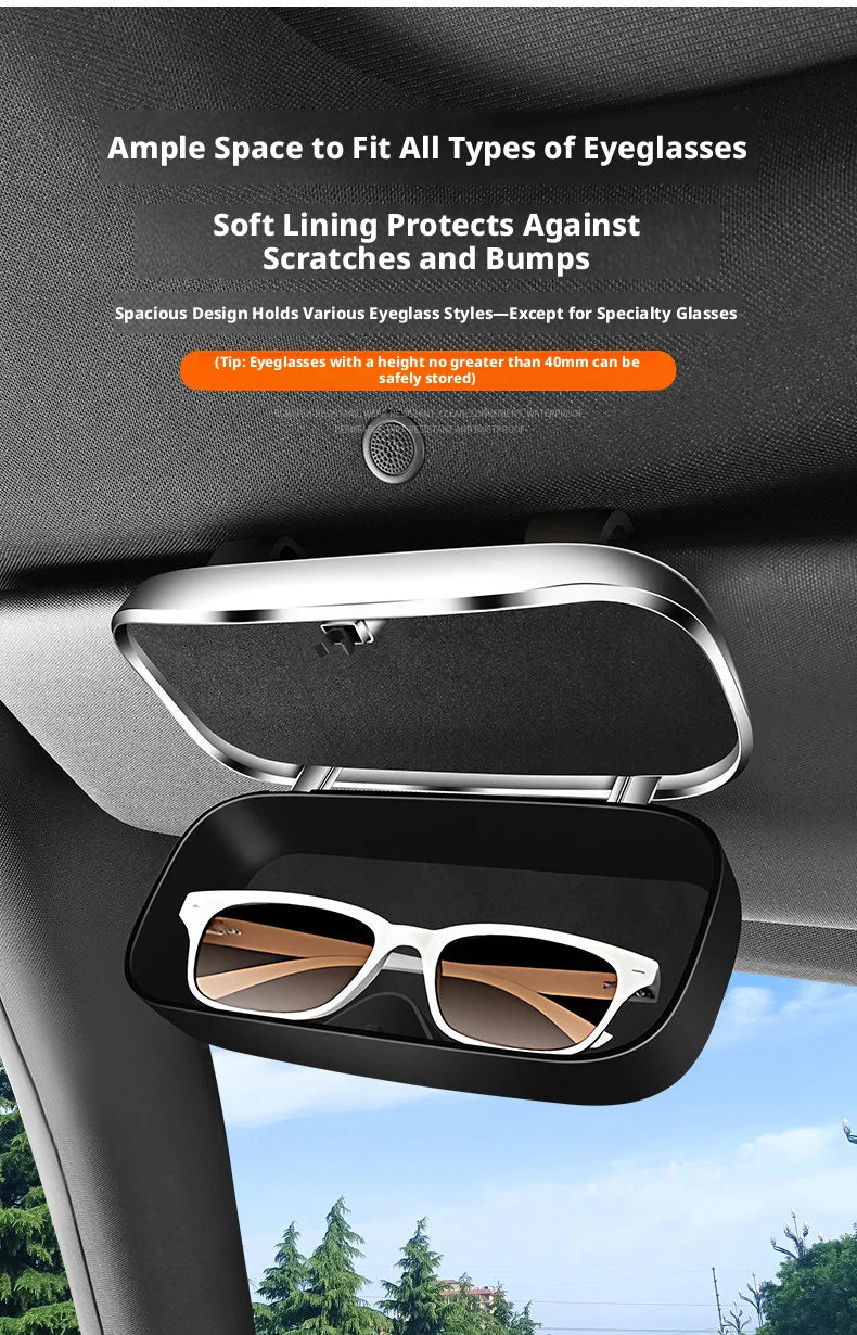 Compatible with Geely Galaxy L7 eyewear case L6/E5/Starship 7EMi car sunglasses holder, car sunshade storage box.