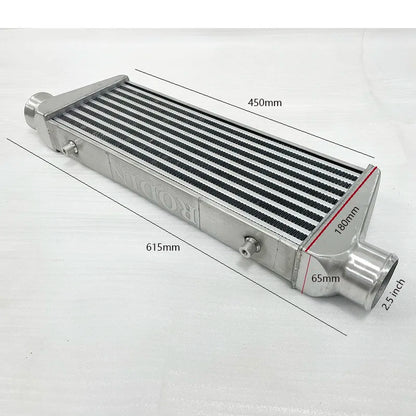 Front Mount intercooler Universal Turbo Intercooler 450x180x65 2.5" Intercooler Pipe Aluminium Pipe Tube Hose Kit