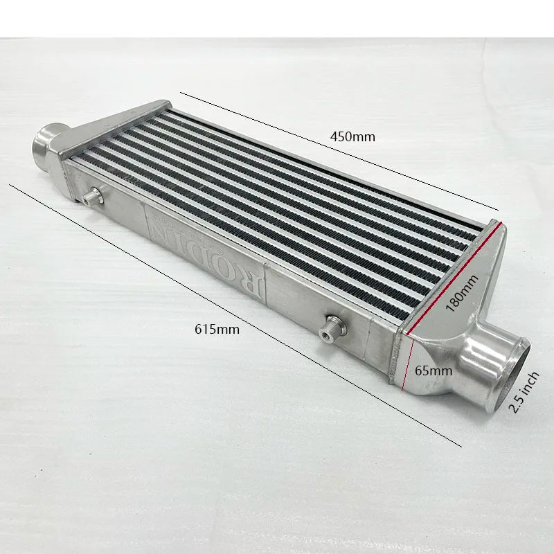 Front Mount intercooler Universal Turbo Intercooler for Audi Jetta Inlet 2.5"/65mm OD=2/2.5/3.0 inch for BMW for VW for Golf
