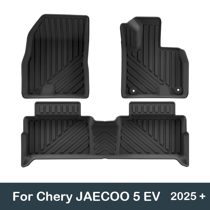 RHD Car Floor Mats for Chery JAECOO 5 EV 2025 - present Trunk Mat Cargo Liner Protector Waterproof Non-slip Foot Pad Carpet Kits