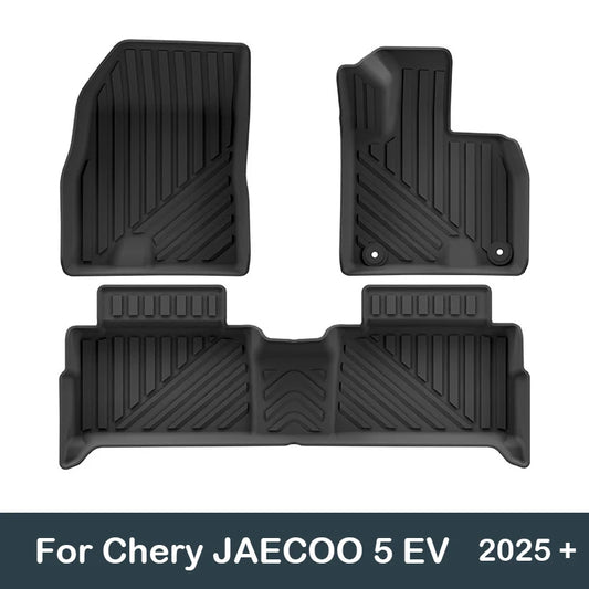 RHD Car Floor Mats for Chery JAECOO 5 EV 2025 - present Trunk Mat Cargo Liner Protector Waterproof Non-slip Foot Pad Carpet Kits