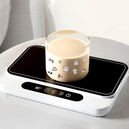 Electric Mug Warmer 50W Cup Heater with 9 Gear Temperature Control Hot Plate Coffee Milk Heater for Home Office Use 220V