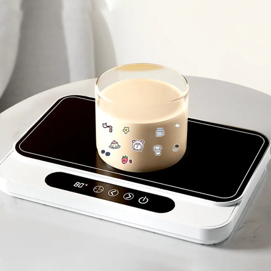 Electric Mug Warmer 50W Cup Heater with 9 Gear Temperature Control Hot Plate Coffee Milk Heater for Home Office Use 220V
