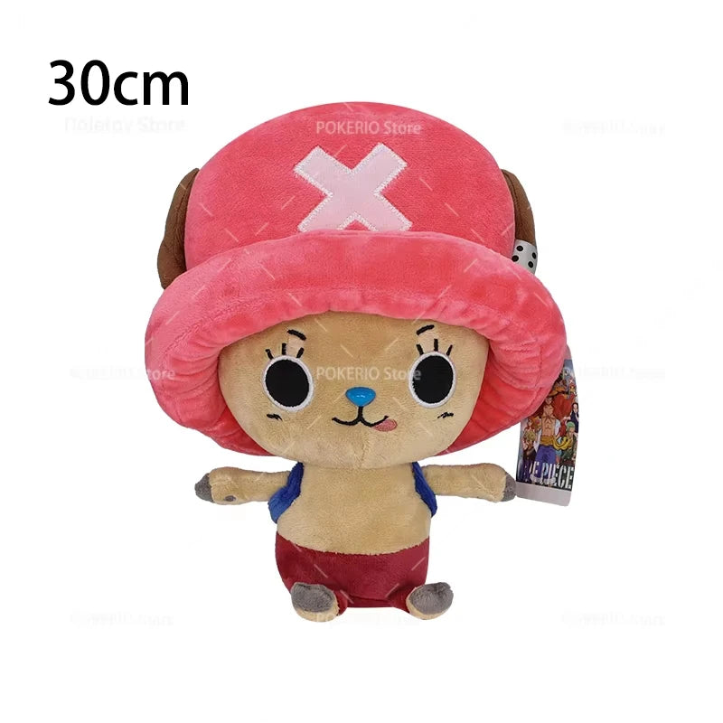 New Original One Piece Plush Luffy Chopper 30cm Cute Face Tony Tony Chopper Stuffed Anime Doll Toy Birthday Gift