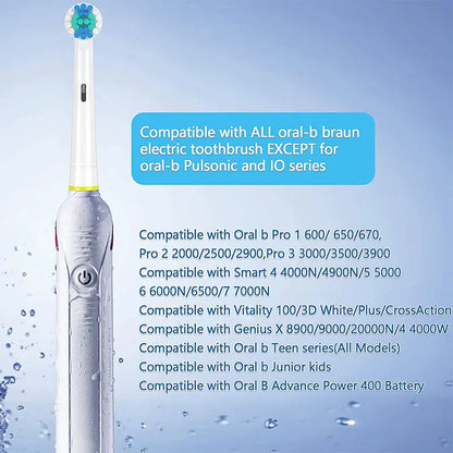 4/8/12/16/20Pcs Replacement Toothbrush Heads Compatible with Oral-B Braun Professional Electric Toothbrush Heads Brush Heads