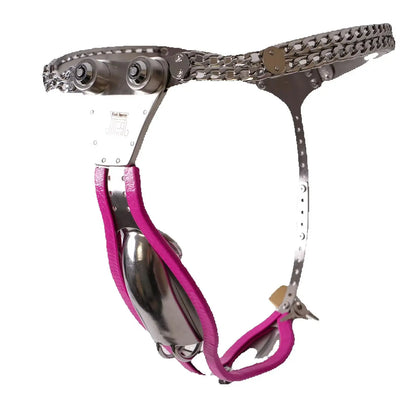 Stainless Steel Male Chastity Cage Sissy Urethral Chastity Pants Penis CB Lock Abstinence Restraint Cock Cage Adult Sex Toy 18+