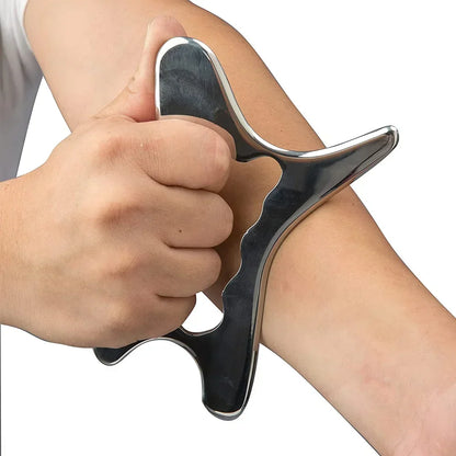 Stainless Steel Gua Sha Massage Tools Scraping Knife Massager for Relaxing Soft Tissue Reduce Head Neck Back Pain Release Tools