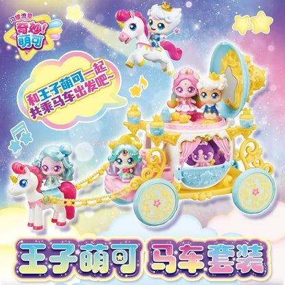 Catch！Teenieping Anime Figure Season 6 Shining Meteor Treasure Box Prince Carriage Set Magic Sweetheart Figurine Collection Toys