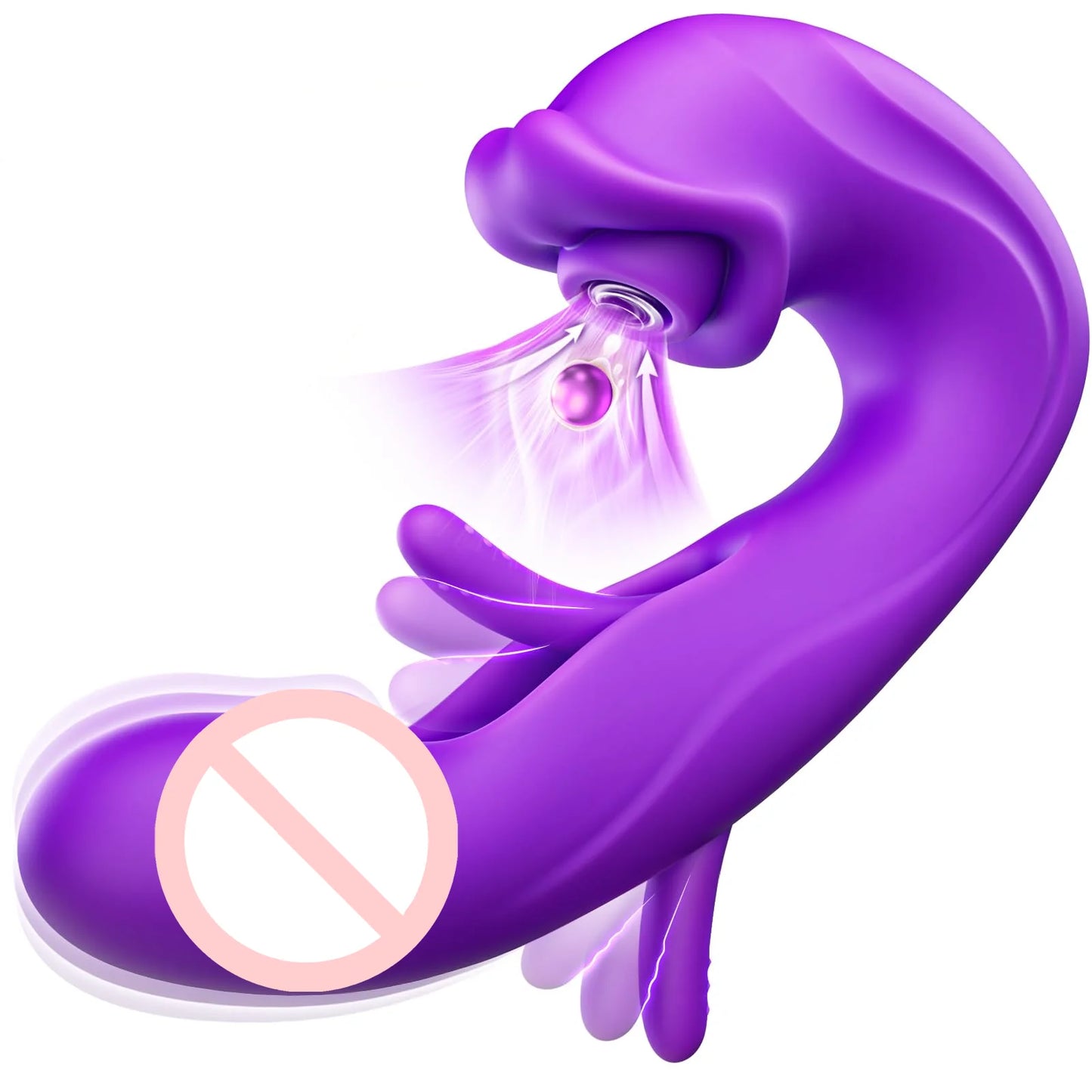Sucking Vibrator Women Sex Toys- G Spot Vibrator Dildo with 7 Suction & Vibration Modes for Clitoral Nipple Stimulation Sex Toys