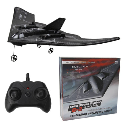 Rc Plane B2 Stealth Bomber 2Ch 34Cm Wingspain Cessna 2.4G Remote Control Airplane Aircraft Drone Toys for Adults Children