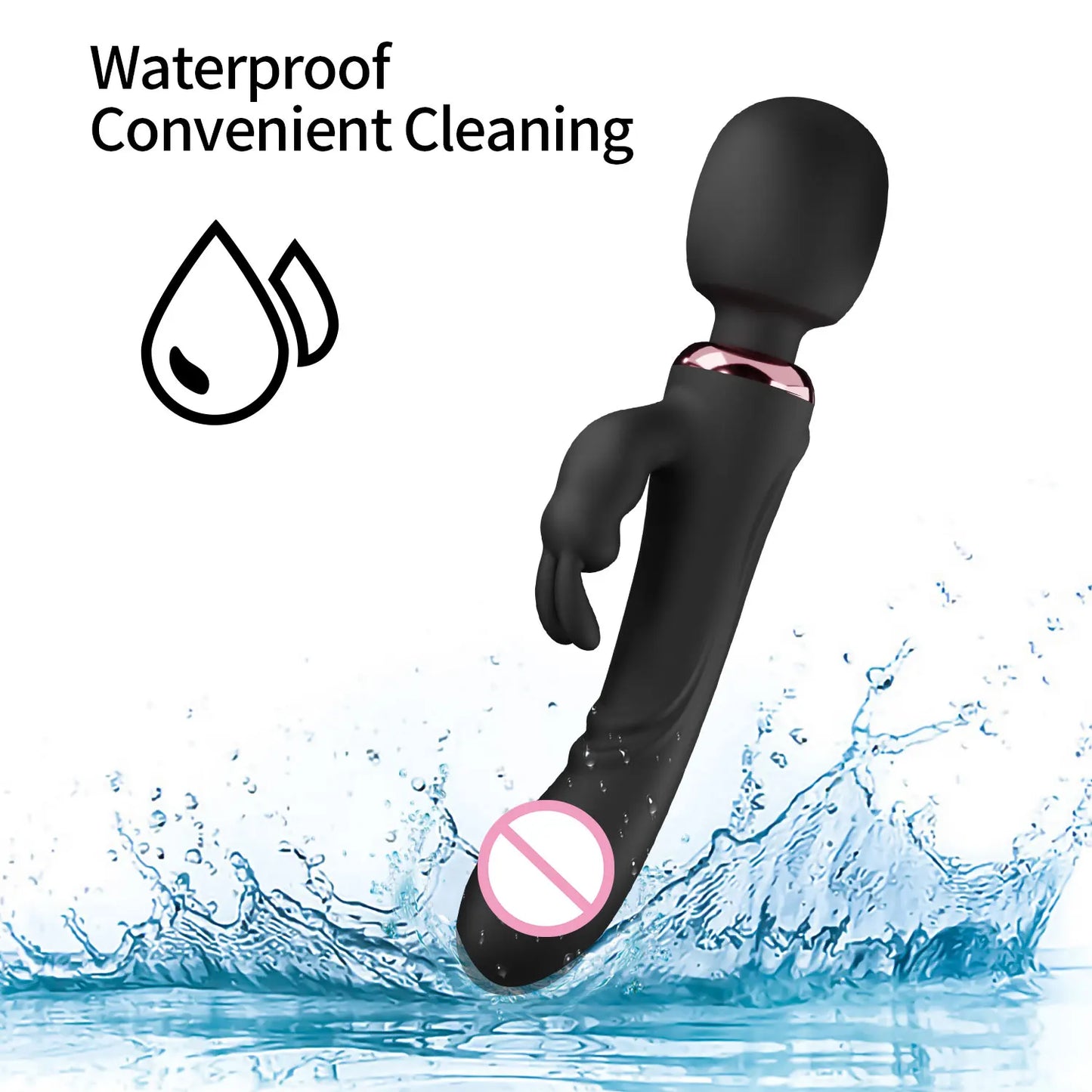 Double Head Powerful Vibrator for Women 30 Speed Clit Stimulator G Spot Vagina Massager Female Masturbator Sex Toys for Adult 18