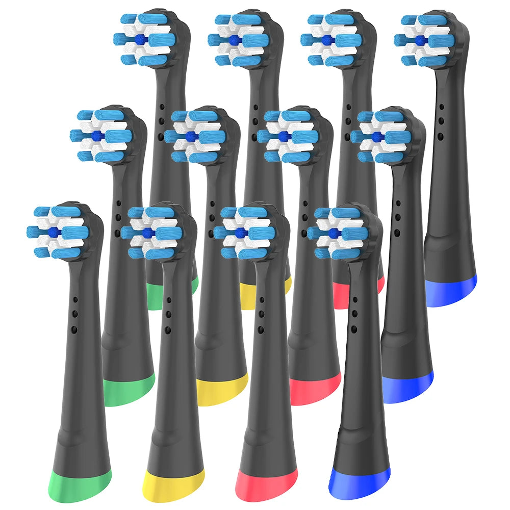 Rotation Replacement Brush Heads Compatible with Oral B iO 2/3/4/5/6/7/7G/8/9/10 Series Electric Toothbrush (4/8/12 Pcs)