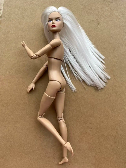 Poppy Good Makeup Head With Beige Yoga Slim Doll Body 1/6 Doll Figures Collective Toys Colorful Hair Doll Heads