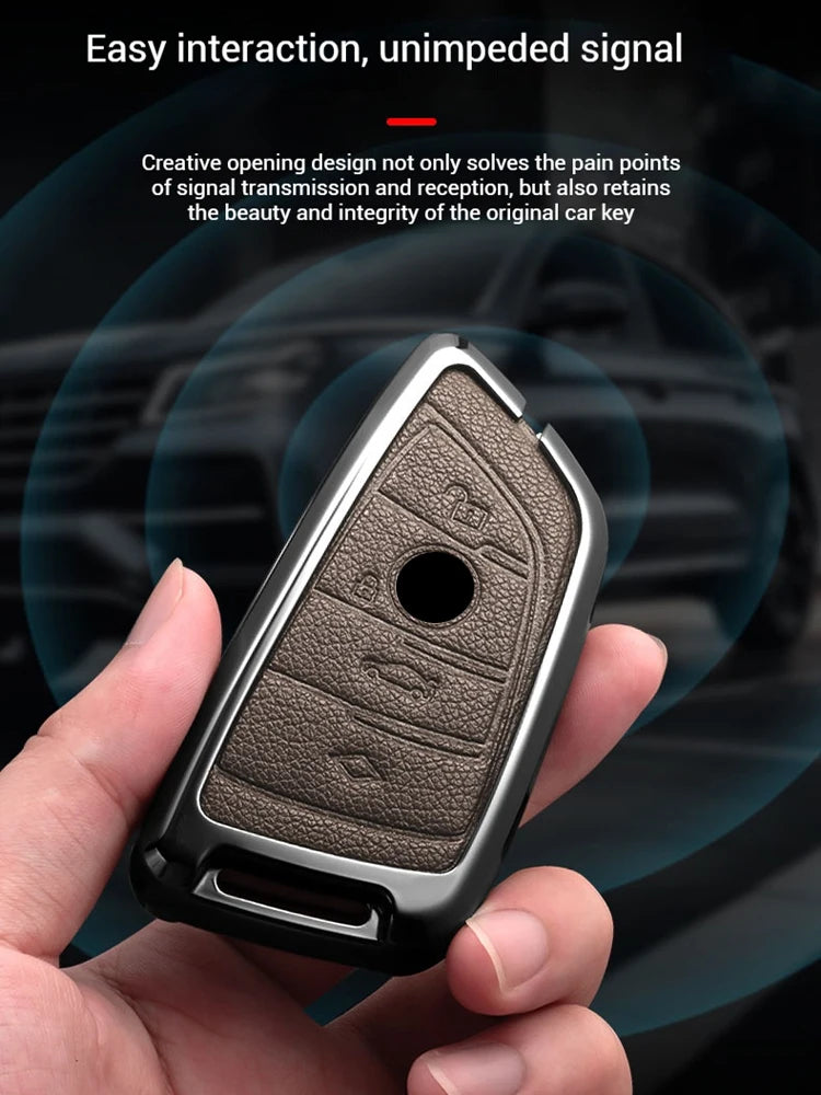 LED Display Metal Car Key Case Holder Shell Cover For BMW 5 7 Series G11 G12 G30 G31 G32 I8 I12 I15 G01 G02 G05 G07 X3 X4 X5 X7