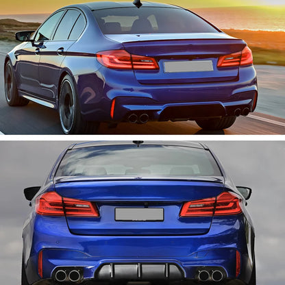 Glossy Black Rear Wing Lip Car Rear Trunk Boot Lip Spoiler Wing Extension Lid For BMW 5 Series G30 F10 2012-2021 2012-2021