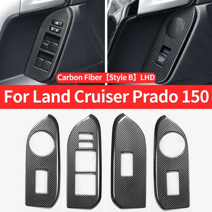 For 2010-2021 Toyota Land Cruiser Prado 150 Interior Modification Accessories Glass Button Panel FJ150 J15 Car Door Handle