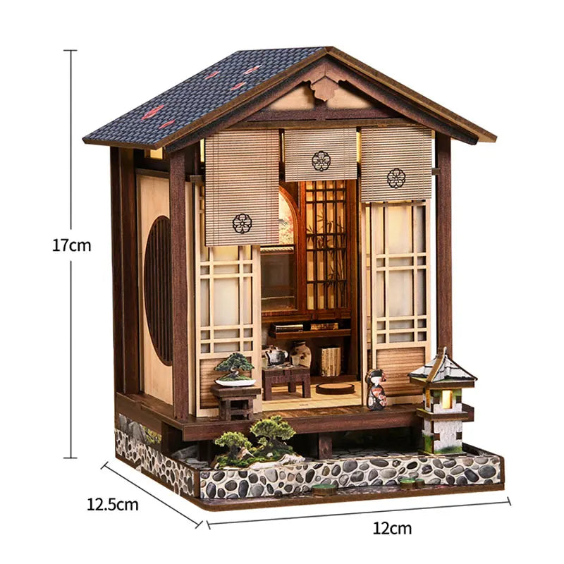 Miniature Dollhouse Set 3D Puzzle Assembly Model DIY Handmade Sets Bedroom Decoration Crafts Toys For Christmas Birthday Gifts