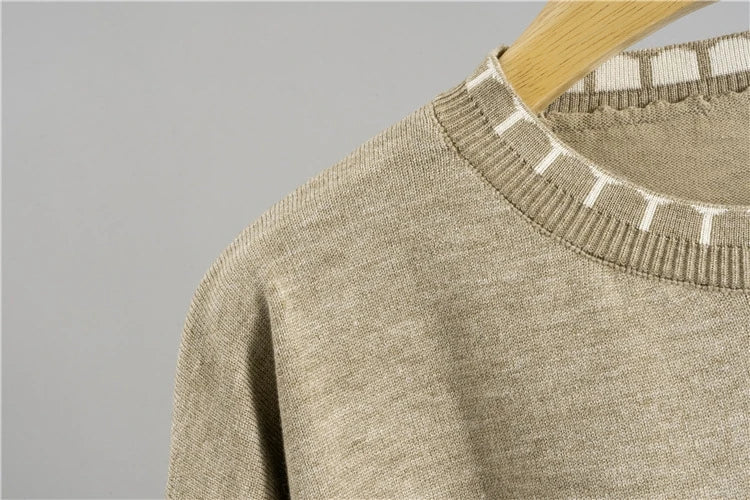 Loose Casual Knitted round Neck Sweater And Pants Set Women's Fashion Autumn Collection Online Exclusive Comfortable Fit