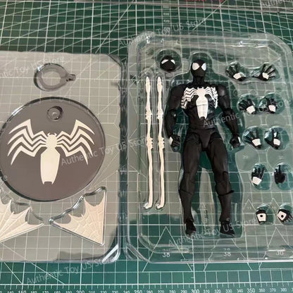 In Stock Mess Toys Spider Man Symbiote Spiderman Messtoys Black Suit Neighbor Scarlet Spider Anime Action Figure Gifts Toys