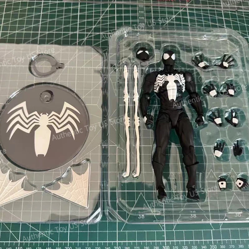 100% Original Mess Toys Spider Man Symbiote Spiderman Messtoys Black Suit Neighbor Scarlet Spider Anime Action Figure Gifts Toys