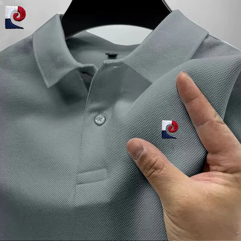 Summer Men's High-Quality Short-Sleeved Polo Shirt New Fashionable, Casual, Comfortable, Cool and Breathable Top