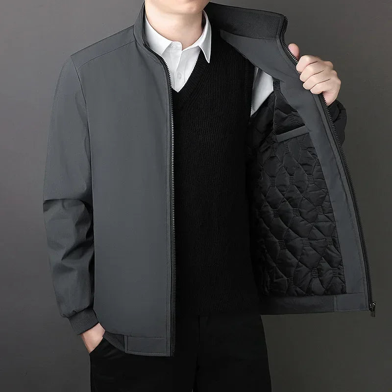 TFETTERS Brand 8XL Winter Big Jacket Men 2026 Fleece Lined Thick Warm Stand Collar Business Cotton Parka Coat Male Erkek Mont