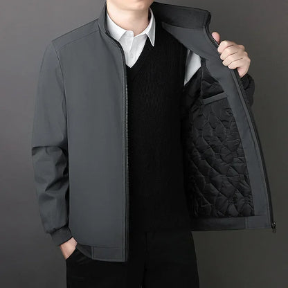 TFETTERS Brand 8XL Winter Big Jacket Men 2026 Fleece Lined Thick Warm Stand Collar Business Cotton Parka Coat Male Erkek Mont