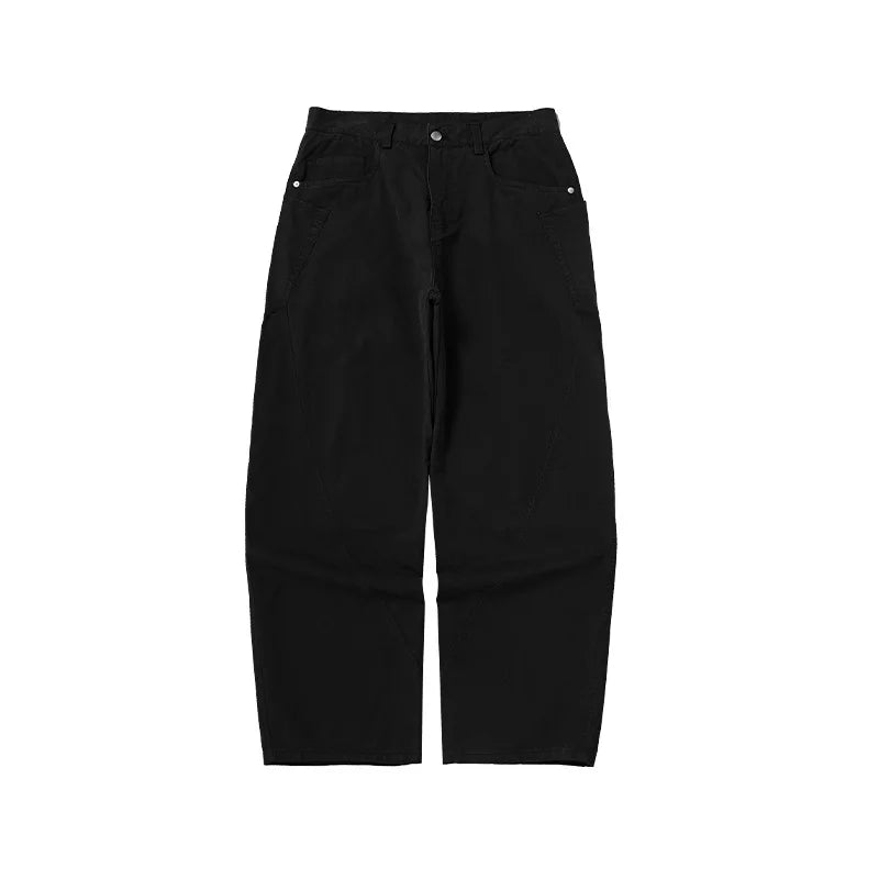 Custom LOGO Men's Scimitar Cargo Pants 2025 Winter 100% Cotton American Vintage BoxyFit Slacks