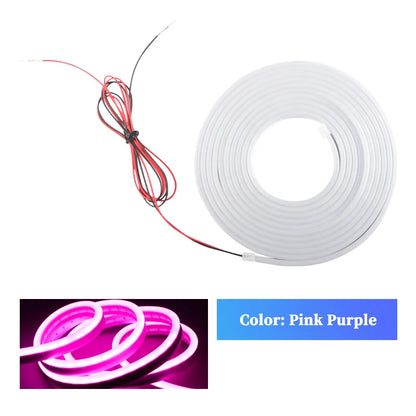 Car Trunk Dynamic Flowing Light Strip 4m/2m Automatic On/Off Scanning Lamp Flexible Waterproof Light Strip Hidden Installation