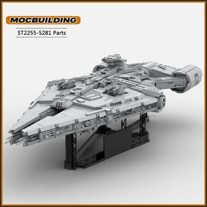 MOC Building Block Space Light Cruiser DIY Brick Model Battleship Starfighter Technology Bricks Collection Toys Xmas Gift