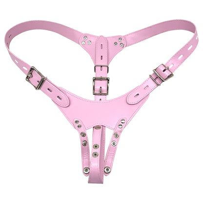 Adjustable Chastity Panties with Metal Buckles BDSM Bondage Fetish Sex Toy for Women Couples Role Play Adult Product