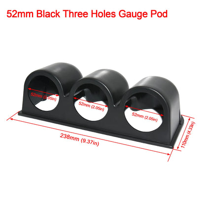 AD 52mm Air Fuel Ratio Gauge Voltmeter AFR Meter 2 In 1 Gauge with Narrowband O2 Oxygen Sensor Car Gauge Fit For 12V Racing Car