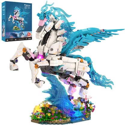 70015 Mechanical Pegasus Building Blocks DIY Model Light-up Desktop Decor Adult Collectible Gift Birthday Holiday 1878PCS