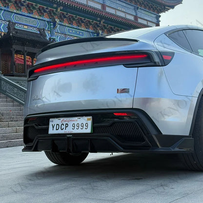 Glossy Black Rear Trunk Spoiler Trim Kit for Tesla Model Y Juniper 2025 - P Style Blade Sport Body Styling Exterior Accessories