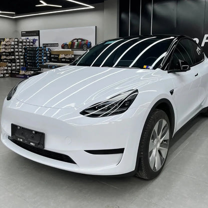 White Glossy Vinyl Car Wrap Film  Matte Waterproof Vinyl Wrap Console Laptop Skin Air Free Motorcycle Stickers Auto Accessories